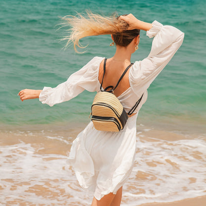 Aurélien | Kose Straw Backpack