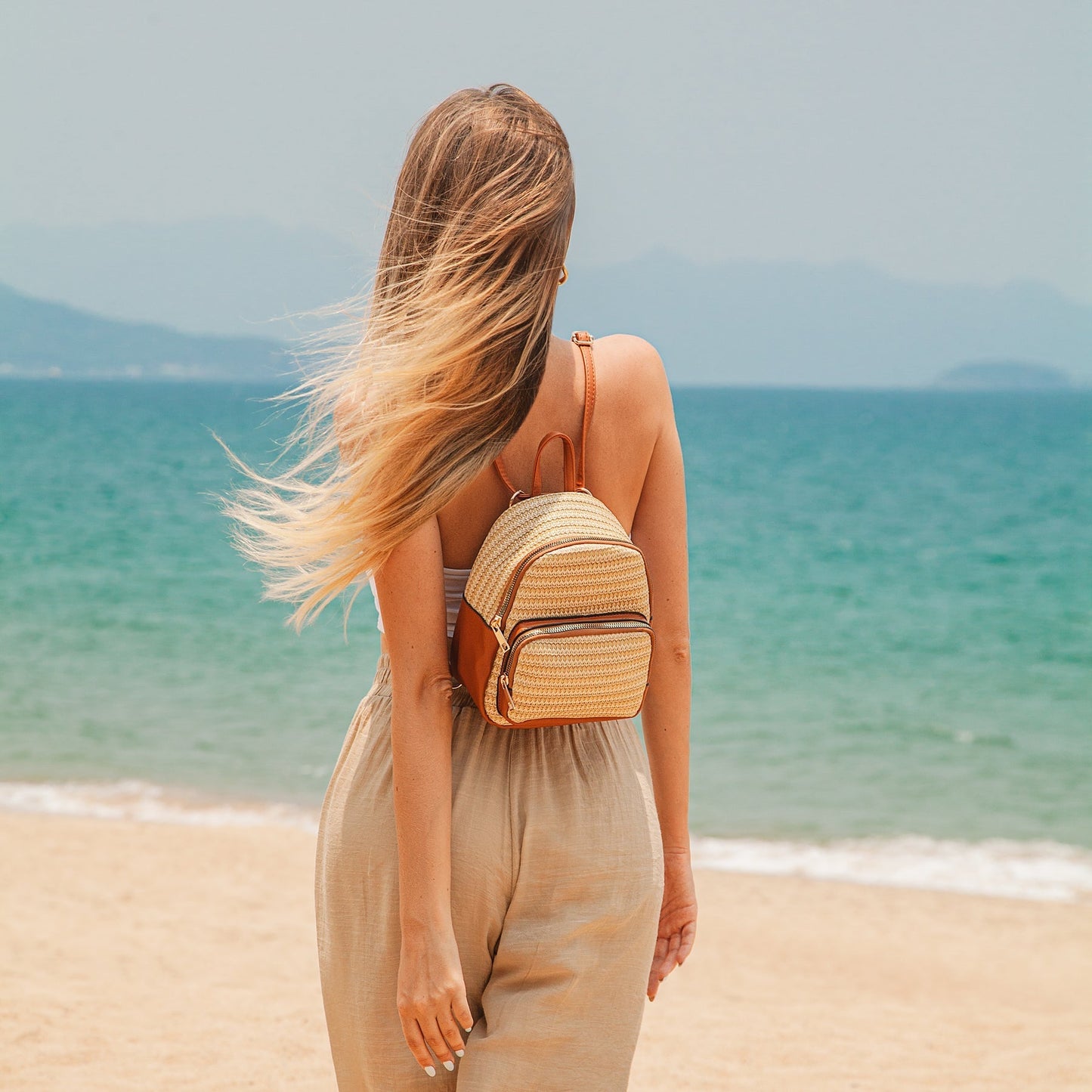 Aurélien | Kose Straw Backpack